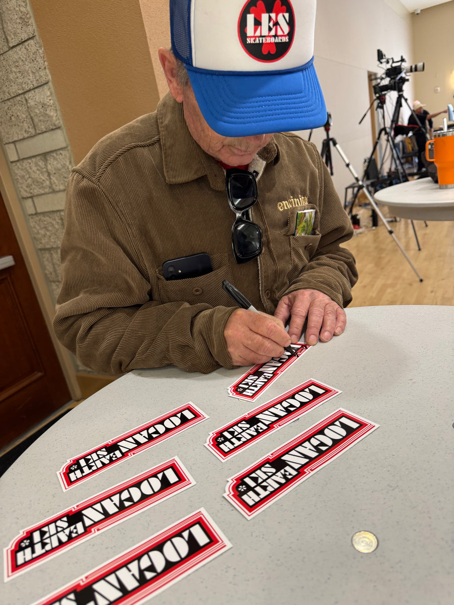 Autographed Bruce Logan, Logan Earth Ski Sticker - Free Shipping
