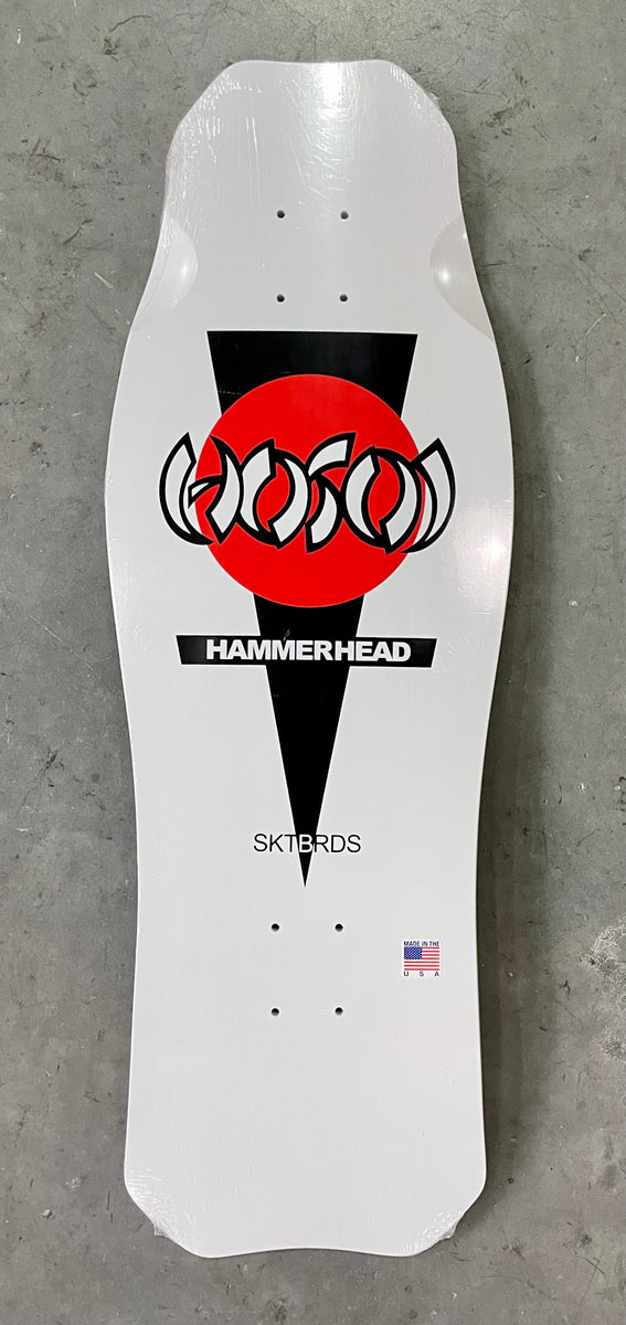 Hosoi Hammerhead Reissue OG Shape in White and Pink