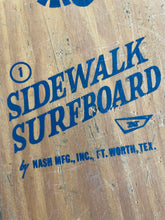 Vintage 1960’s Nash Sidewalk Surfboard Skateboard with blue graphics #2