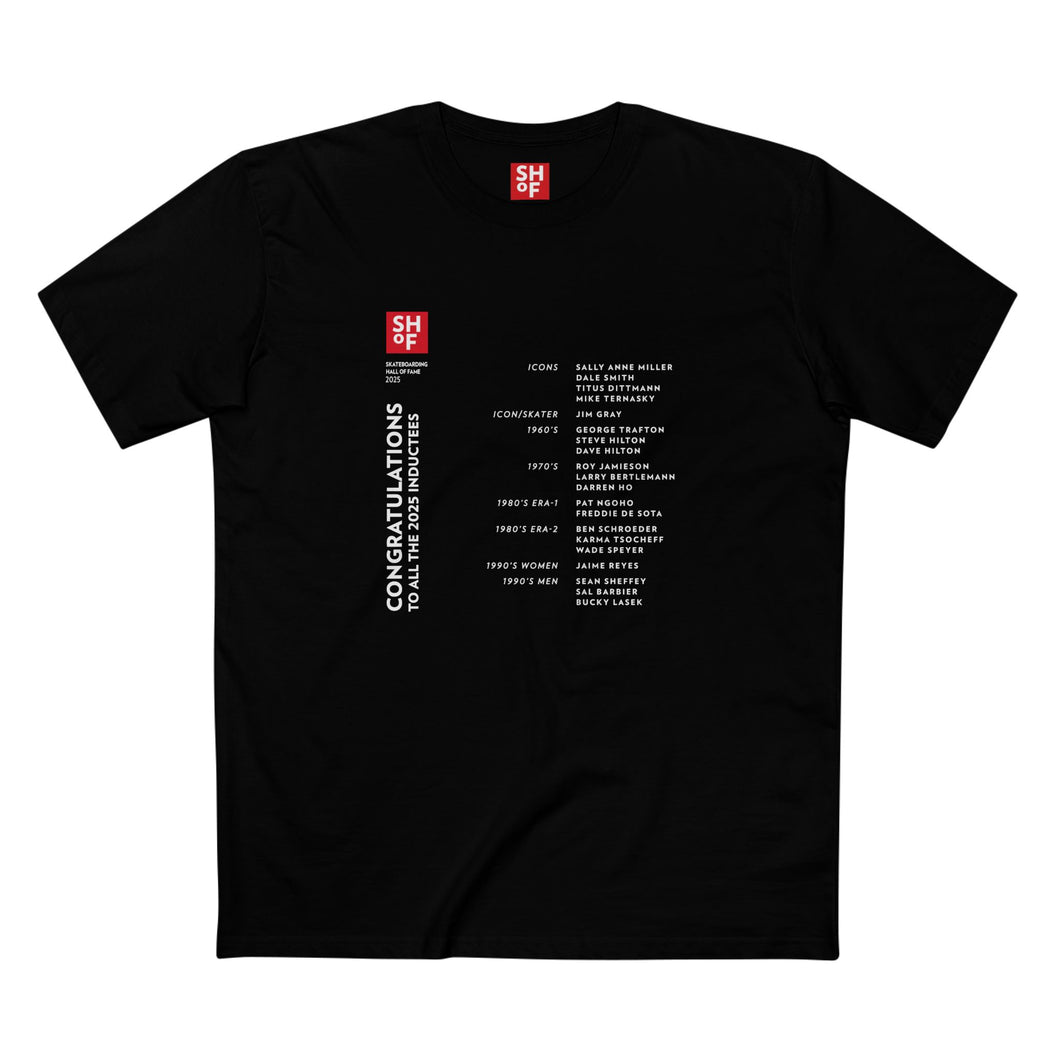 2025 Skateboarding Hall of Fame Inductees - T-Shirt - Black