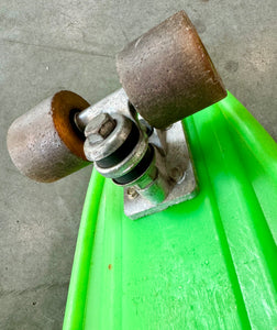 Vintage 1970’s Lime Green Plastic Skateboard