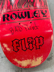 Vintage Flip Deck Geoff Rowley 2003 Skateboarding Hall of Fame