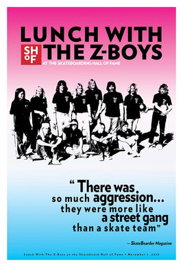 Lunch with the Z-Boys premium poster