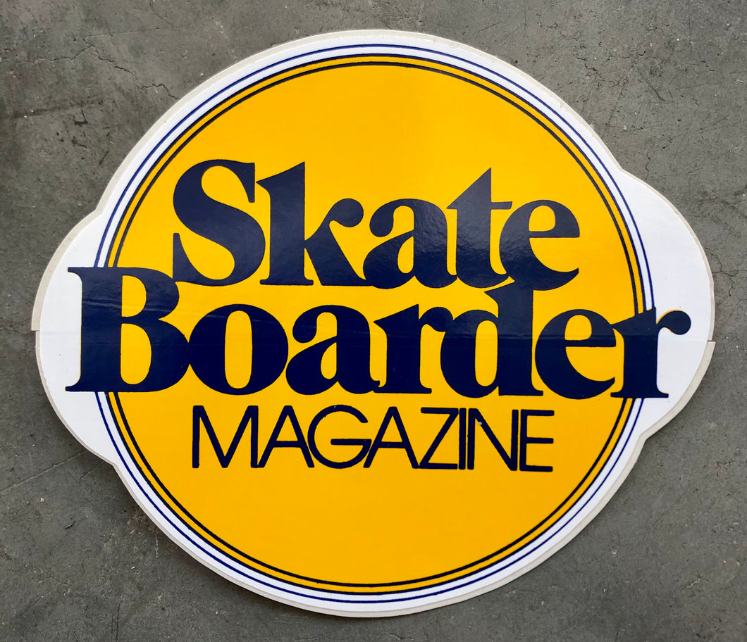 Skateboarder Magazine Sticker Vintage from the 1970's