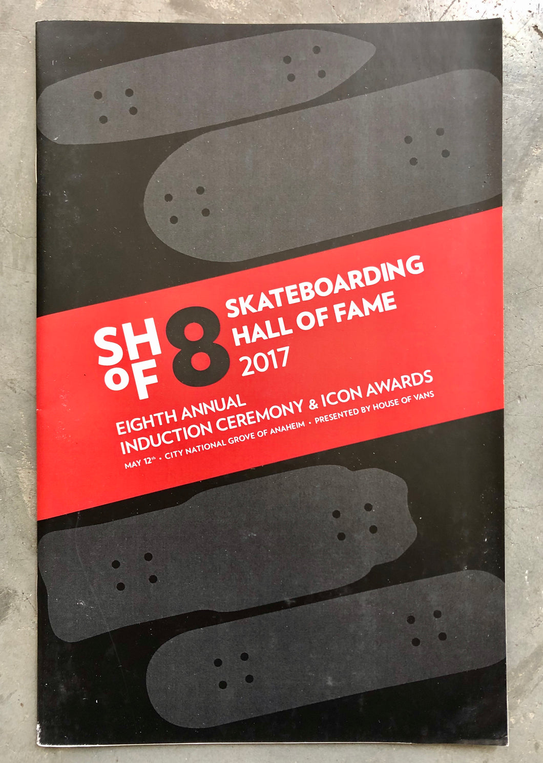 Skateboarding Hall of Fame 2017 Induction Ceremony Official Program