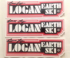 Autographed Bruce Logan, Logan Earth Ski Sticker - Free Shipping
