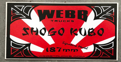 Shogo Kubo Webb Trucks Sticker