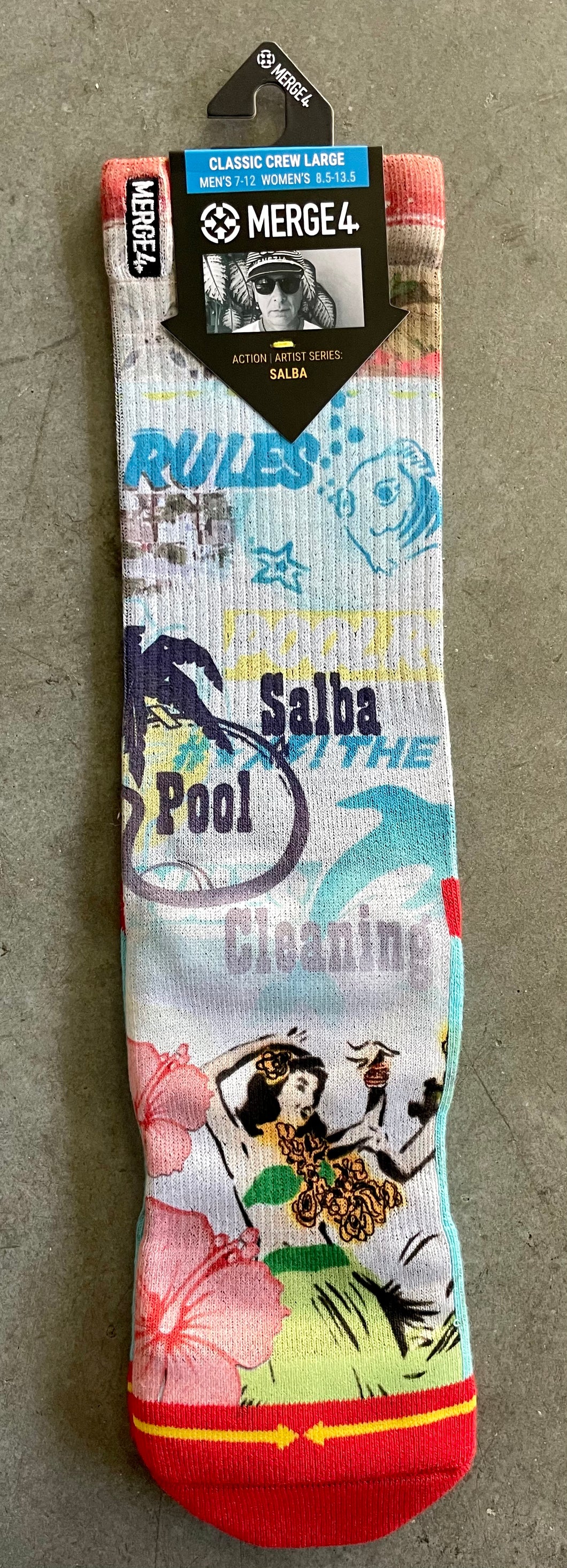 Salba Pool Rules Socks by Merge 4